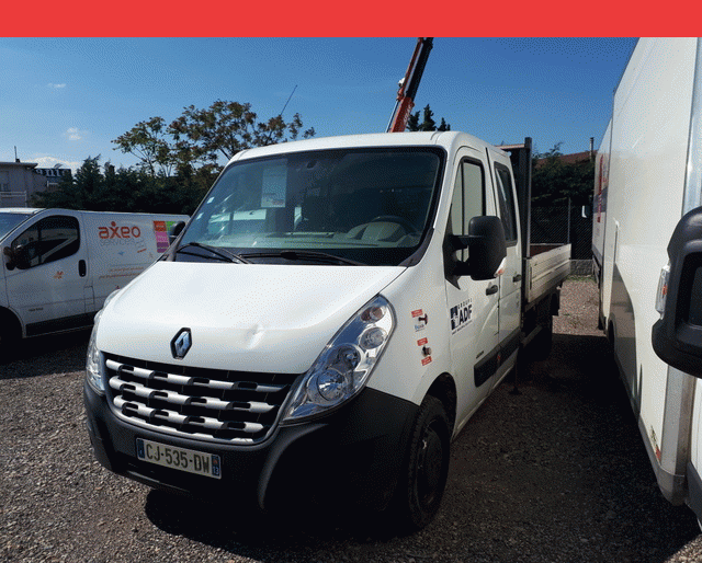 Renault Renault Master PLATEAU + GRUE DOUBLE CAB 2.3 DCI