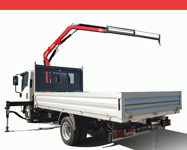 Isuzu ACL046 L35 H meca Plateau alu + Fassi F30M.0.23